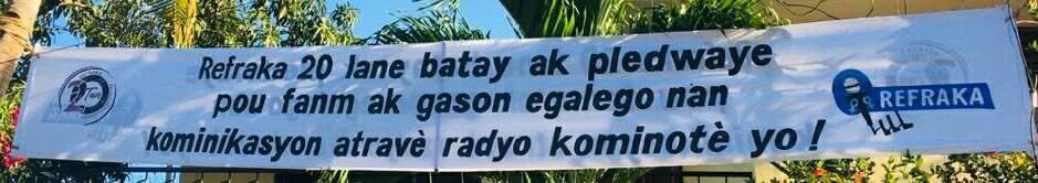 Logo du Rezo Fanm Radyo Kominotè Ayisyen (REFRAKA)